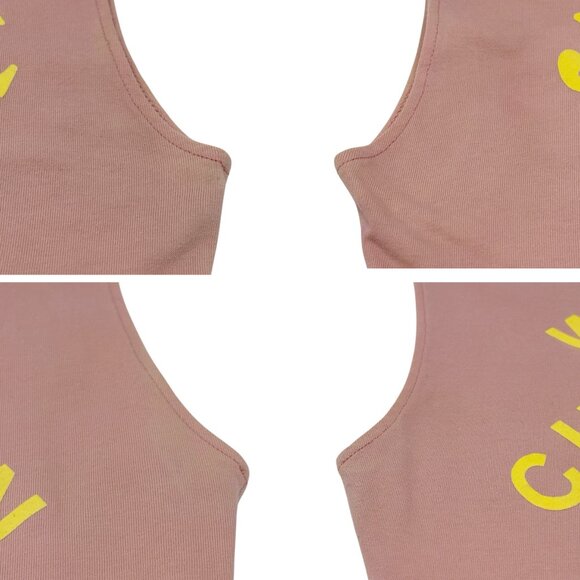 Christian Dior Vintage 2002 J'ADORE Logo Tank Top #36 Pink Yellow [106422] - Picture 14 of 15